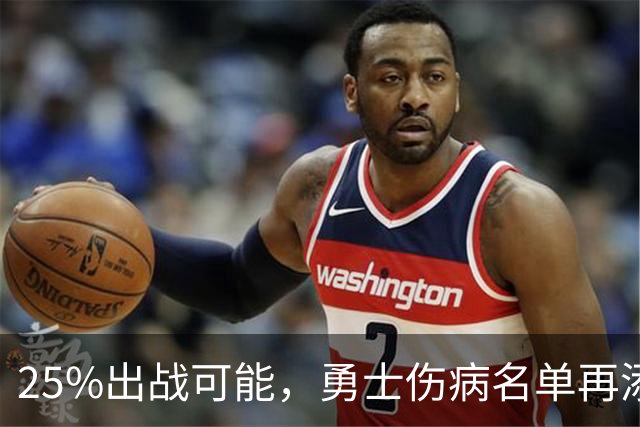 25%出战可能，勇士伤病名单再添一人